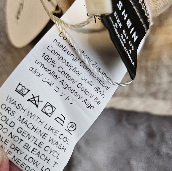 4/$20 NWT SHEIN Vacay beige tie top szS - Picture 8 of 10